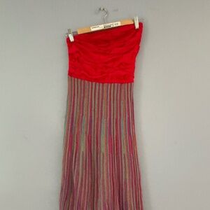 RED DRESS MULTI COLORS.